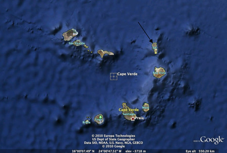 Iles du Cap Vert ©Google Earth